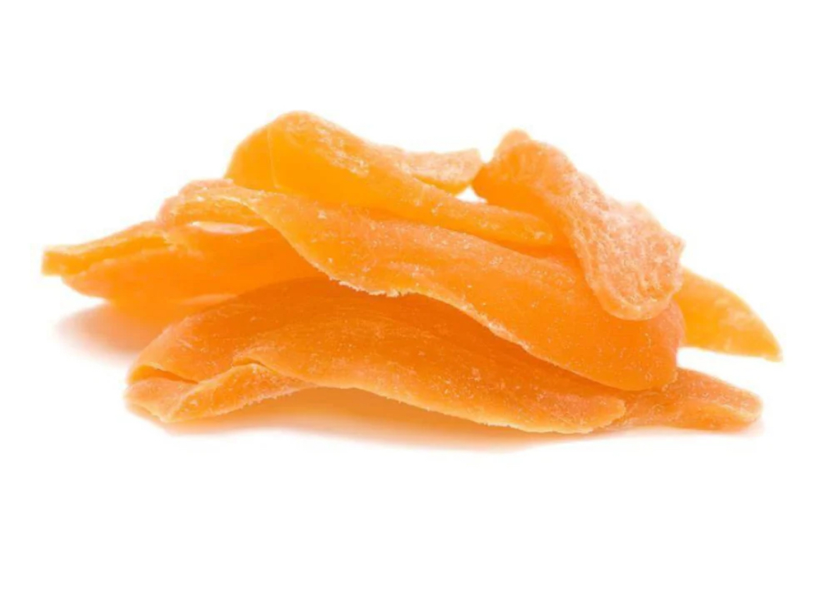 Dried mango ( orange)
